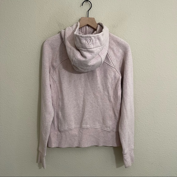 Lululemon Scuba Hoodie Light Cotton Fleece Full Zip Jacket Misty Pink 8 - Picture 11 of 14